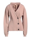N°21 Woman Cardigan Blush Size 2 Virgin Wool
