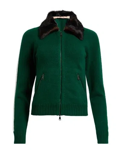 N°21 Woman Cardigan Green Size 10 Polyamide, Acrylic, Wool