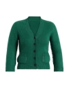 N°21 Woman Cardigan Green Size 6 Virgin Wool, Polyamide In Green