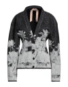 N°21 Woman Cardigan Grey Size 6 Polyamide, Polyurethane, Viscose, Alpaca Wool, Wool In Grey