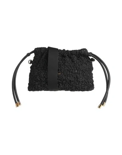 N°21 Woman Cross-body Bag Black Size - Textile Fibers In Red