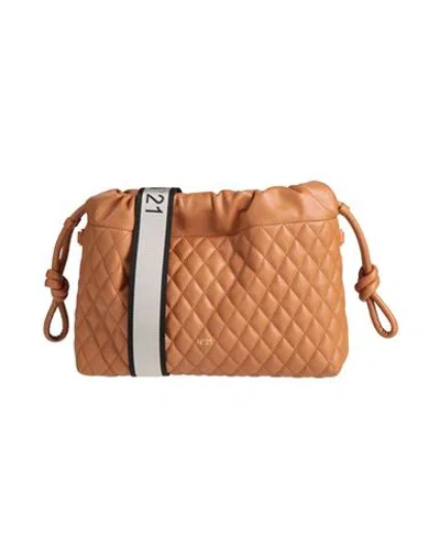 N°21 Woman Cross-body Bag Camel Size - Textile Fibers In Brown