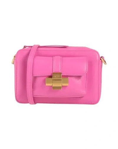 N°21 Woman Cross-body Bag Fuchsia Size - Leather In White