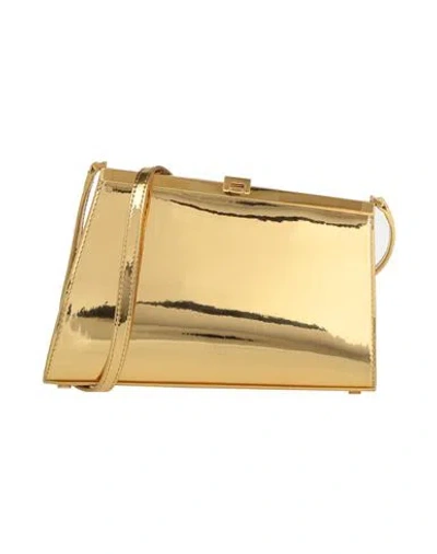 N°21 Woman Cross-body Bag Gold Size - Textile Fibers