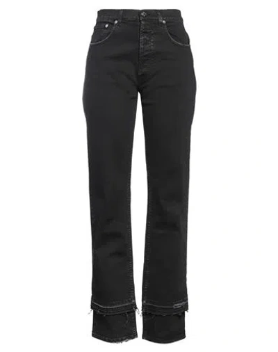 N°21 Woman Denim Pants Black Size 27 Cotton, Elastane
