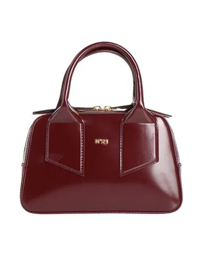 N°21 Woman Handbag Burgundy Size - Leather In Red