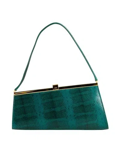N°21 Woman Handbag Deep Teal Size - Leather In Green