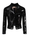 N°21 Woman Jacket Black Size M Polyester, Elastane In Black