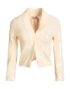 N°21 Woman Jacket Cream Size M Polyester, Elastane In Multi