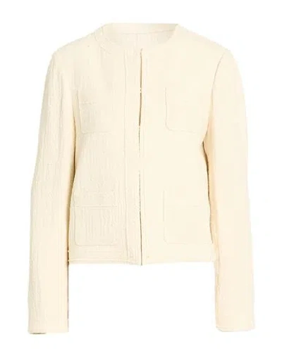 N°21 Woman Jacket Ivory Size 6 Cotton, Polyamide In White