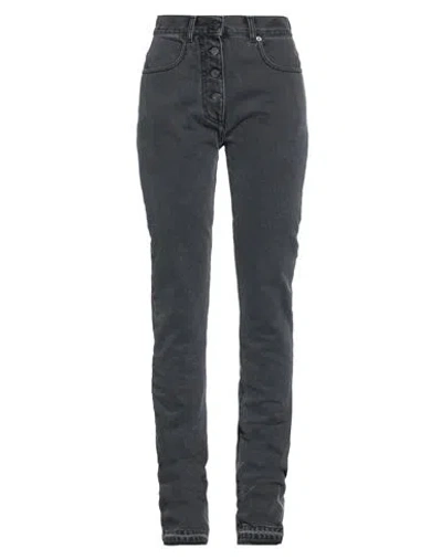 N°21 Woman Denim Pants Steel Grey Size 25 Cotton