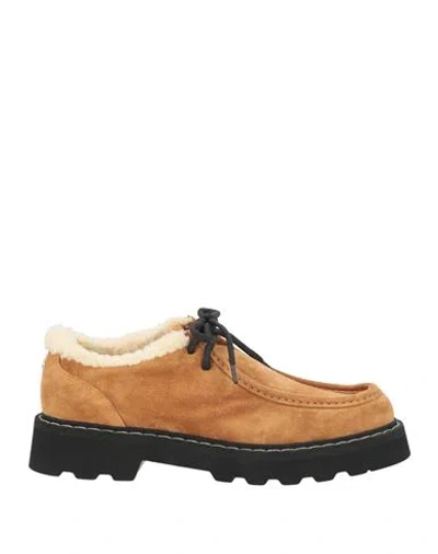 N°21 Woman Lace-up Shoes Camel Size 8 Leather In Nude