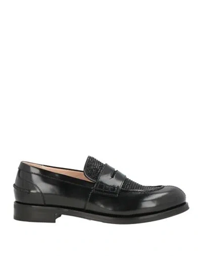 N°21 Woman Loafers Black Size 8 Leather