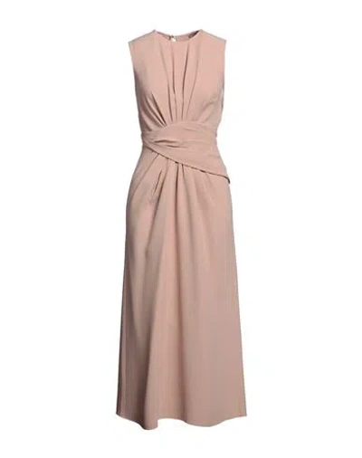 N°21 Woman Maxi Dress Antique Rose Size 8 Viscose, Acetate In Pink