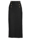 N°21 Woman Maxi Skirt Black Size 4 Polyester, Wool, Elastane