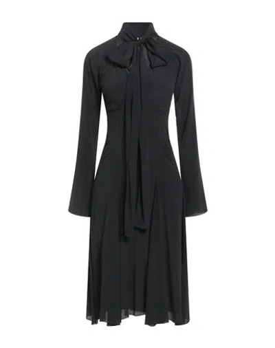 N°21 Woman Midi Dress Black Size 0 Acetate, Silk