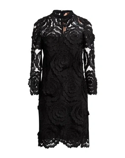 N°21 Woman Midi Dress Black Size 4 Polyamide, Polyester In Multi