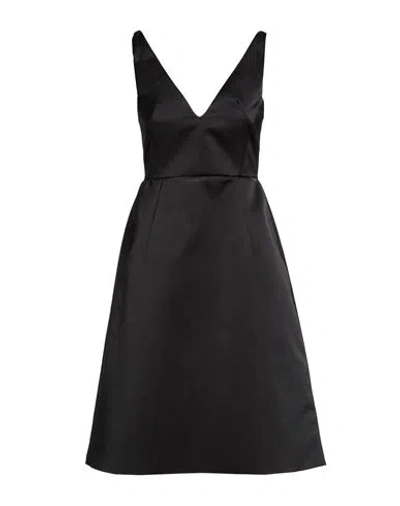 N°21 Woman Midi Dress Black Size 6 Polyester