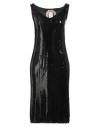 N°21 Woman Midi Dress Black Size 6 Polyester, Elastane In Black