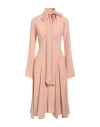 N°21 Woman Midi Dress Blush Size 4 Acetate, Silk In Pink