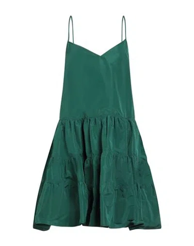 N°21 Woman Midi Dress Emerald Green Size 4 Polyester