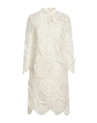 N°21 Woman Midi Dress Ivory Size 6 Polyamide, Polyester In White