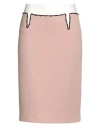 N°21 Woman Midi Skirt Antique Rose Size 6 Wool, Polyamide, Elastane, Viscose, Glass In Gold