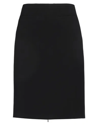 N°21 Woman Midi Skirt Black Size 10 Polyester