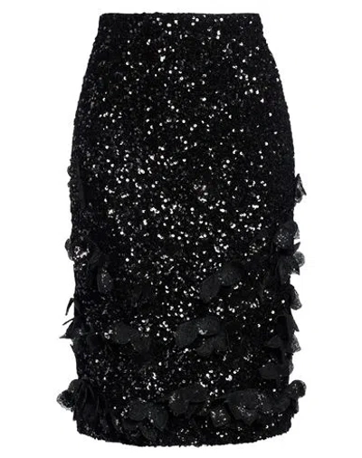 N°21 Woman Midi Skirt Black Size 10 Polyester