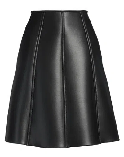 N°21 Woman Midi Skirt Black Size 4 Polyester, Cotton, Elastane