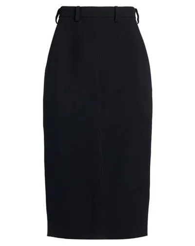 N°21 Woman Midi Skirt Black Size 6 Acetate, Viscose