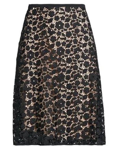 N°21 Woman Midi Skirt Black Size 6 Polyester