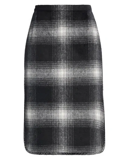 N°21 Woman Midi Skirt Black Size 6 Polyester, Wool, Elastane