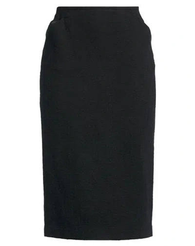 N°21 Woman Midi Skirt Black Size 8 Cotton, Polyamide