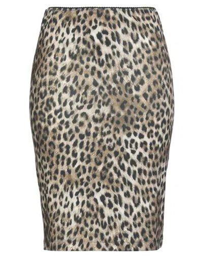N°21 Leopard Print Midi Skirt In Animal Print