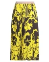 N°21 Woman Midi Skirt Yellow Size 8 Polyester