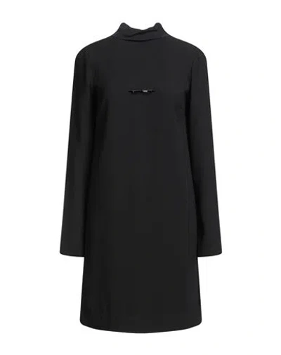 N°21 Woman Mini Dress Black Size 4 Polyester, Acetate, Silk, Polyurethane