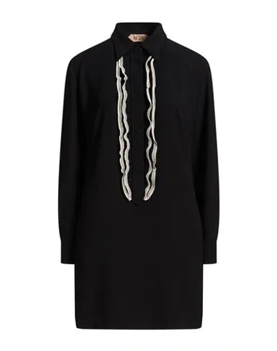 N°21 Woman Mini Dress Black Size 6 Polyester