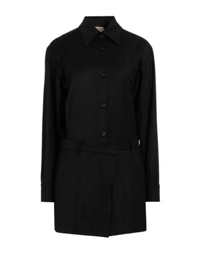 N°21 Woman Mini Dress Black Size 6 Polyester, Wool, Elastane