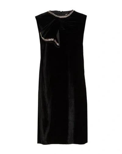 N°21 Woman Mini Dress Black Size 8 Viscose, Silk