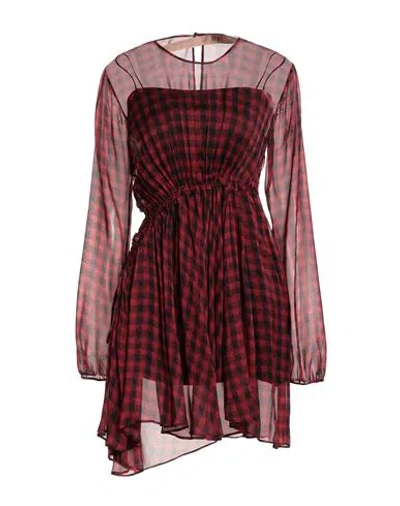 N°21 Woman Short Dress Red Size 8 Silk
