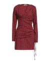 N°21 Woman Mini Dress Red Size 8 Cotton In Red