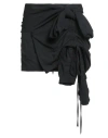 N°21 Woman Mini Skirt Black Size 6 Polyester, Wool, Elastane