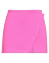 N°21 Woman Mini Skirt Fuchsia Size 4 Wool, Cashmere, Polyamide In Pink