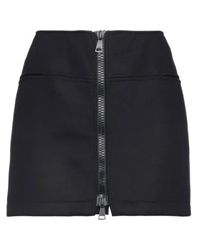 N°21 Woman Mini Skirt Midnight Blue Size 4 Virgin Wool, Polyamide
