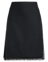 N°21 Midi Skirt With Lace Finish In Black