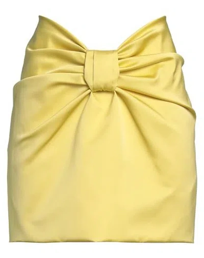 N°21 Woman Mini Skirt Yellow Size 6 Polyester In Gray