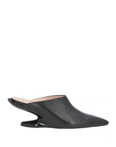 N°21 Woman Mules & Clogs Black Size 7.5 Leather