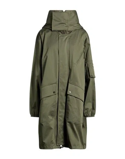 N°21 Woman Overcoat & Trench Coat Military Green Size S Modal, Polyester