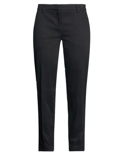 N°21 Woman Pants Black Size 10 Cotton, Elastane In Blue